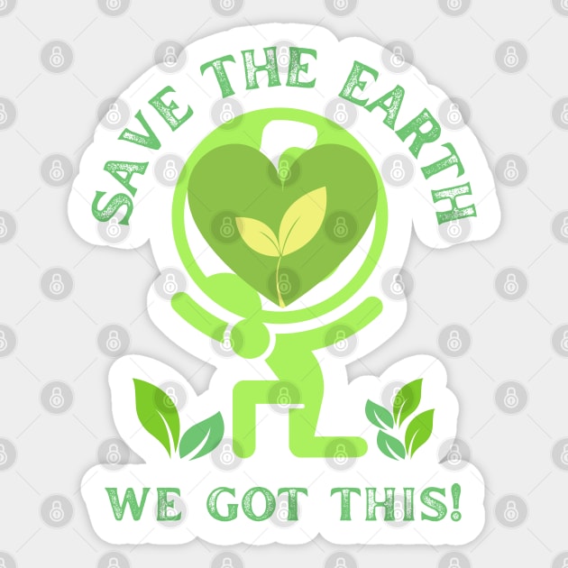 Save the earth Sticker by T-Crafts